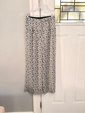 Sophia Richie x Bar III Black & White Ditzy Floral Pleated Pants
